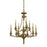 Framburg Fin De Siecle 9 Light Dining Chandelier, Brushed Brass - 5959BR