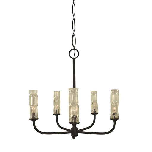 Framburg Kaia 5 Light Dining Chandelier, Brushed Brass - 5965BR