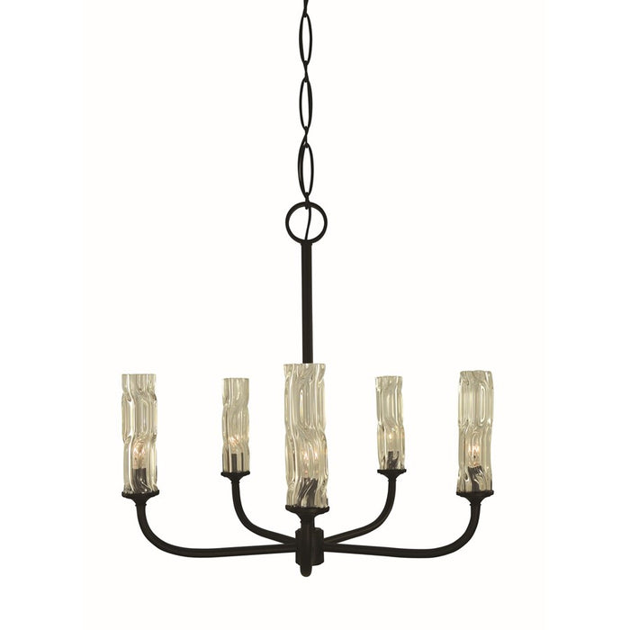 Framburg Kaia 5 Light Dining Chandelier, Matte Black - 5965MBLACK