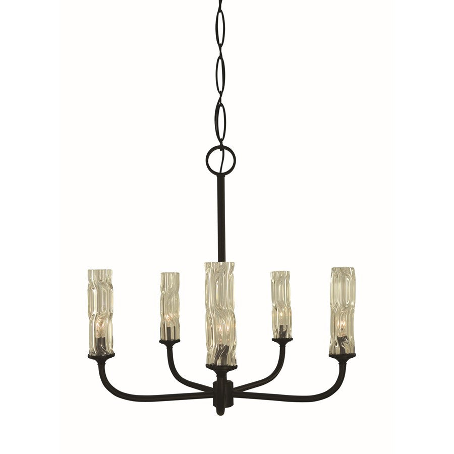 Framburg Kaia 5 Light Dining Chandelier, Matte Black - 5965MBLACK