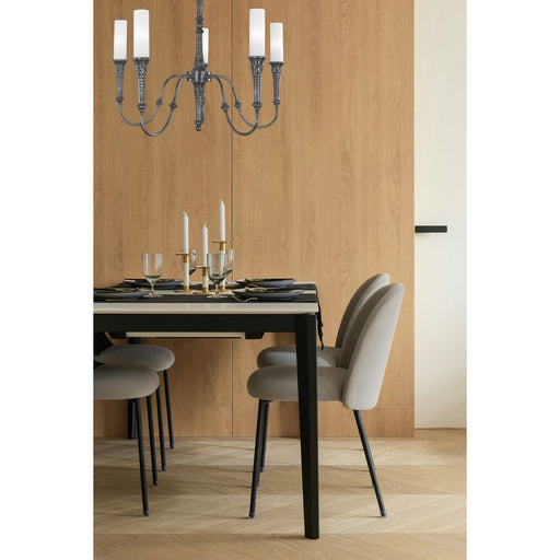 Framburg Old Greenwich 5 Light Dining Chandelier, Brushed Nickel