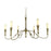 Framburg Old Greenwich 6 Light Dining Chandelier, Antique Brass - 5976AB