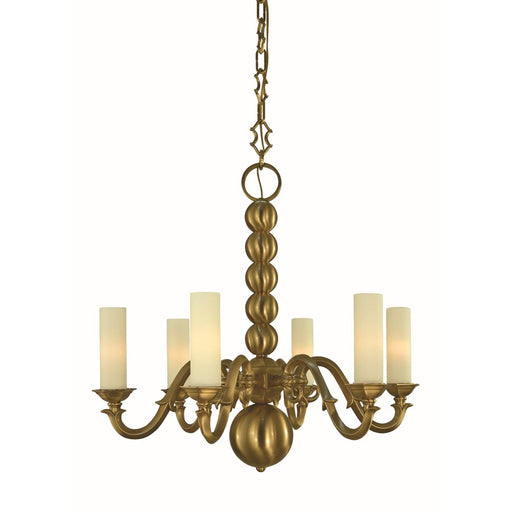 Framburg Louisville 6 Light Dining Chandelier, Brushed Brass - 5986BR