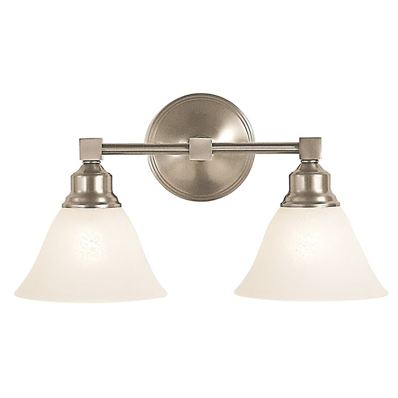 Framburg Taylor 2 Light 16" Bath Sconce, Polished Nickel/Amber Marble - F-2422PM