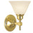 Framburg Taylor 1 Light Bath Sconce, Brushed Nickel/Amber Marble - F-2431BM