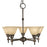 Framburg Taylor 5Lt Dining Chandelier, Polished Nickel/Amber Marble - F-2435PM