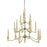 Framburg Vivian 15 Light Foyer Chandelier, Brass - F-5668BR