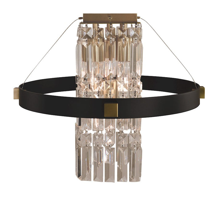 Framburg Iris 5 Light 16" Flush Mount/Semi-Flush Mount, Black - F-5732MBLACK