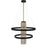 Framburg Iris 5 Light Chandelier, Black - F-5735MBLACK
