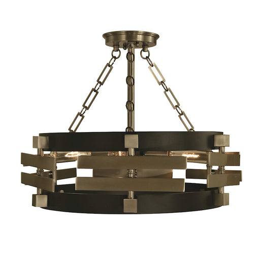 Framburg Eden 3Lt Flush Mount/Semi-Flush Mount, Brass Black - F-5740BR-MBLACK