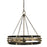 Framburg Eden 8 Light Chandelier, Brush Nickel Black - F-5748BN-MBLACK