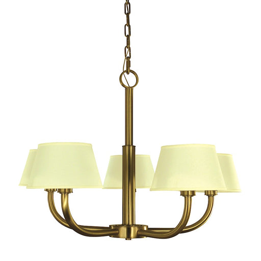 Framburg Emma 5 Light Chandelier, Brass - F-5750BR