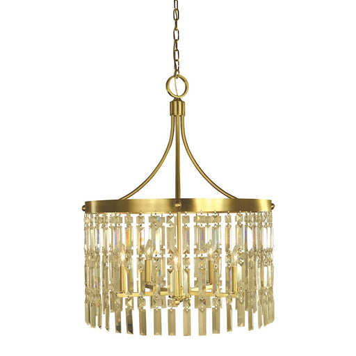 Framburg Holly 6 Light 31" Dining Chandelier, Brass - F-5755BR