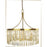 Framburg Holly 6 Light 36" Dining Chandelier, Brass - F-5756BR