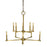 Framburg Evelyn 10 Light Dining Chandelier, Brass - F-5760BR