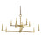 Framburg Evelyn 12 Light Foyer Chandelier, Brass - F-5762BR