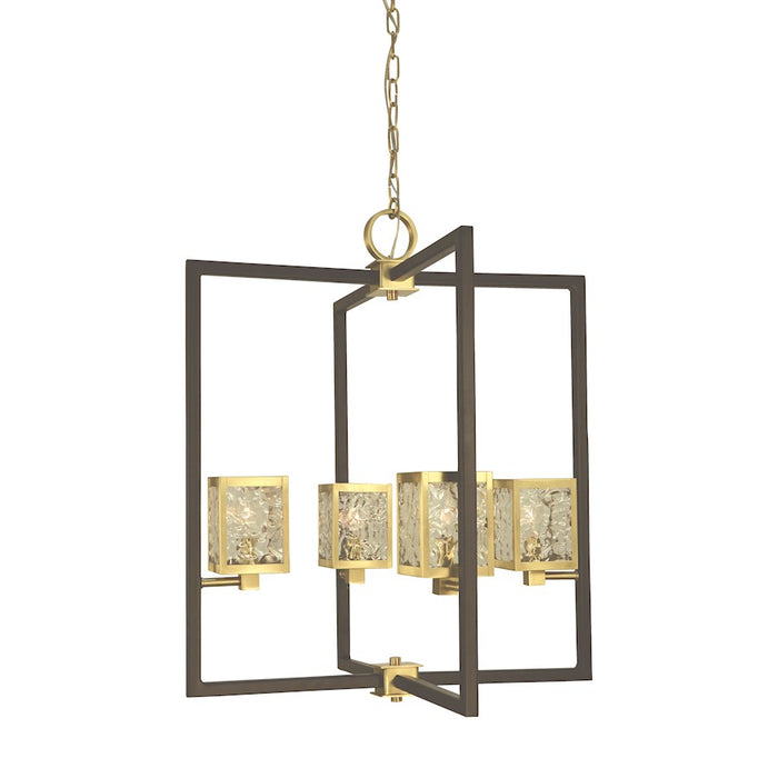 Framburg Avery 6 Light Dining Chandelier, Brass/Black - F-5774BR-MBLACK