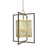 Framburg Avery 5 Light Dining Chandelier, Brass/Black - F-5775BR-MBLACK