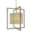 Framburg Avery 4 Light Foyer Chandelier, Brass/Black - F-5778BR-MBLACK