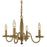 Framburg Matera 4 Light Dinette Chandelier, Brass - F-5784BR