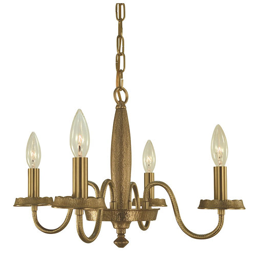 Framburg Matera 4 Light Dinette Chandelier, Brass - F-5784BR