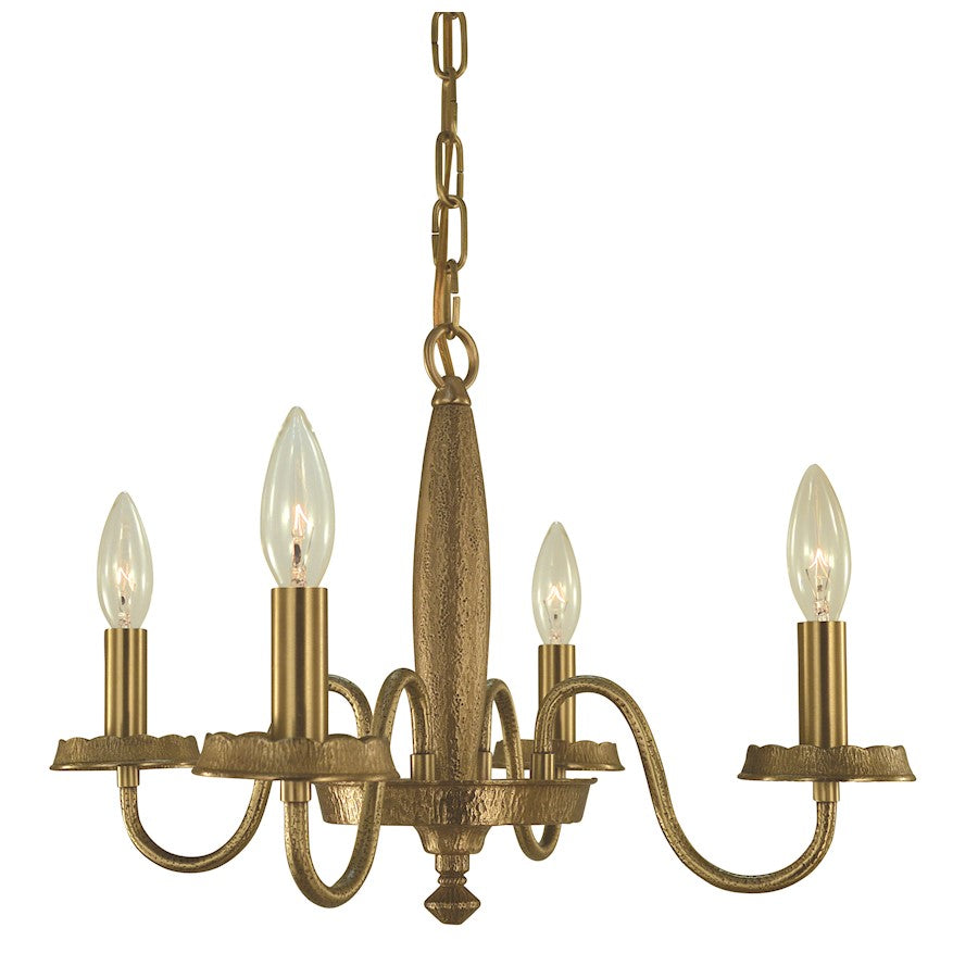 Framburg Matera 4 Light Dinette Chandelier, Brass - F-5784BR