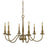 Framburg Matera 6 Light Dining Chandelier, Brass - F-5786BR