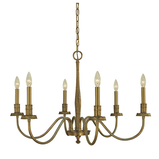 Framburg Matera 6 Light Dining Chandelier, Brass - F-5786BR