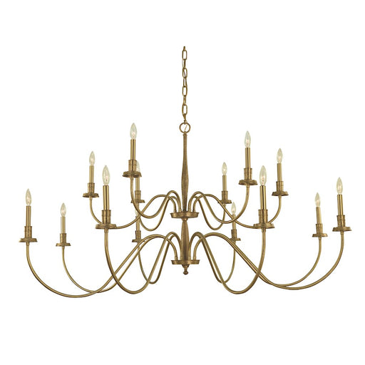 Framburg Matera 14 Light Foyer Chandelier, Brass - F-5788BR