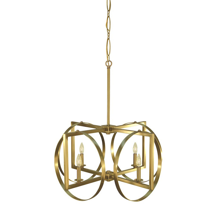 Framburg Olivia 4 Light Dining Chandelier, Brass - F-5862BR
