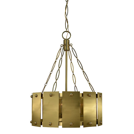 Framburg Barrington 6 Light Dining Chandelier, Brass - F-5866BR