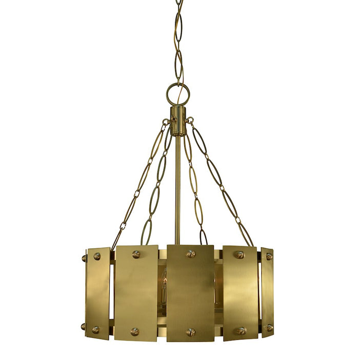 Framburg Barrington 6 Light Dining Chandelier, Brass - F-5866BR