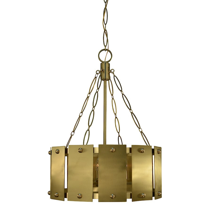 Framburg Barrington 6 Light Dining Chandelier, Brass - F-5866BR