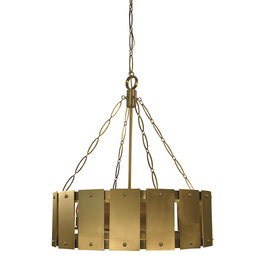 Framburg Barrington 8 Light Dining Chandelier, Brass - F-5868BR