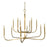 Framburg Manhattan 12 Light Dining Chandelier, Brass - F-5872BR