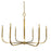 Framburg Manhattan 6 Light 46" Dining Chandelier, Brass - F-5874BR