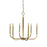 Framburg Manhattan 6 Light 28" Dining Chandelier, Brass - F-5876BR