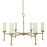 Framburg Emily 6 Light Dining Chandelier, Brass - F-5880BR