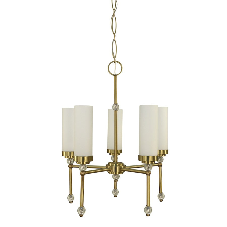 Framburg Emily 5 Light Dining Chandelier, Brass - F-5885BR