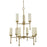 Framburg Emily 9 Light Foyer Chandelier, Brass - F-5889BR