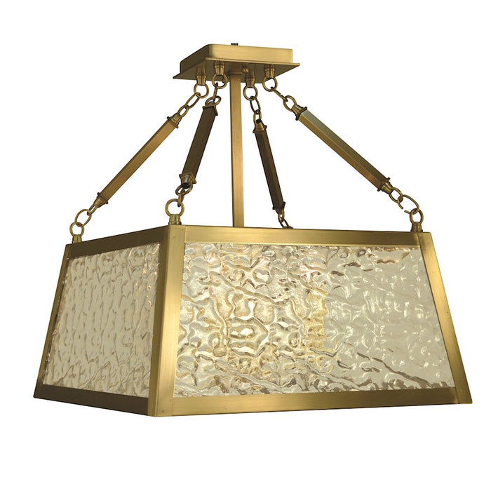 Framburg Avery 4 Light Flush Mount/Semi Flush Mount, Brass - F-5897BR