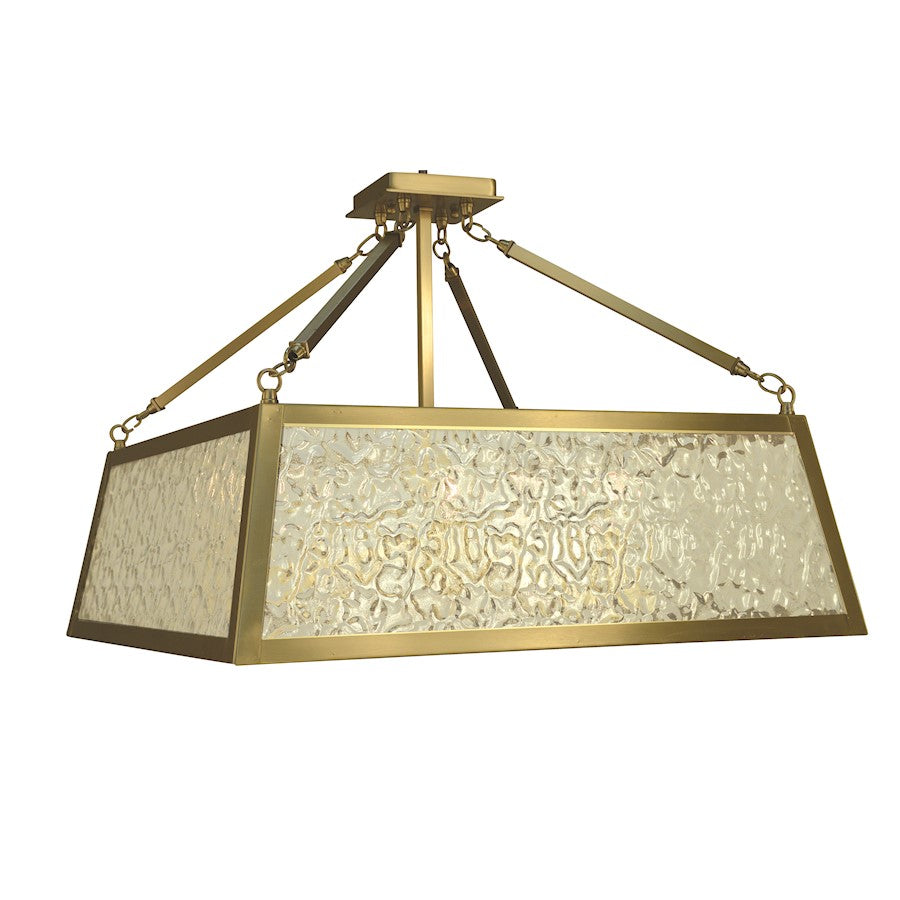 Framburg Avery 5 Light Flush Mount/Semi Flush Mount, Brass - F-5898BR