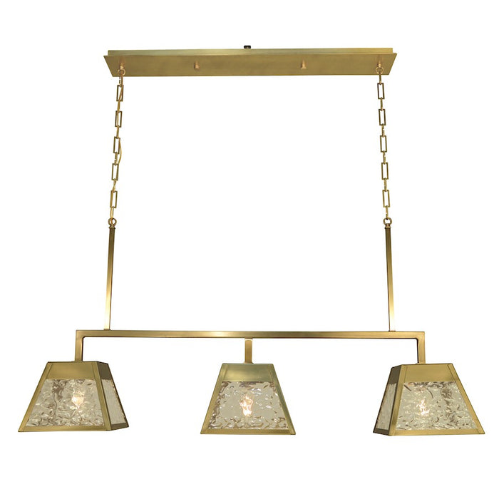 Framburg Avery 3 Light Island Chandelier, Brass - F-5899BR