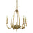 Framburg Odette 6 Light Chandelier, Brass - F-5900BR