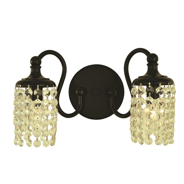 Framburg Eliana 2 Light Bath/Sconce, Black - F-5902MBLACK