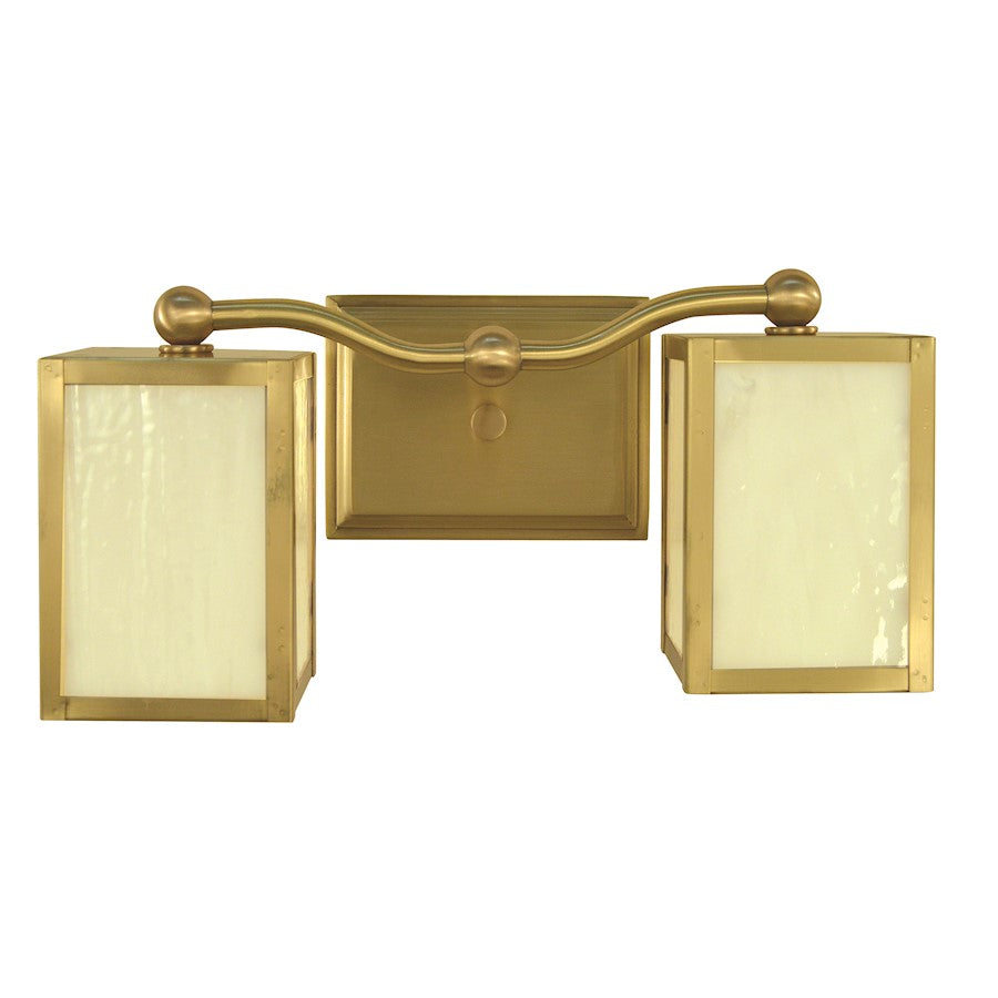 Framburg Asher 2 Light Bath/Sconce, Brass - F-5907BR