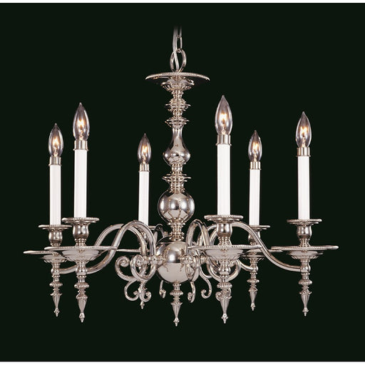 Framburg Kensington 6 Light Dining Chandelier, Brass - F-7446BR
