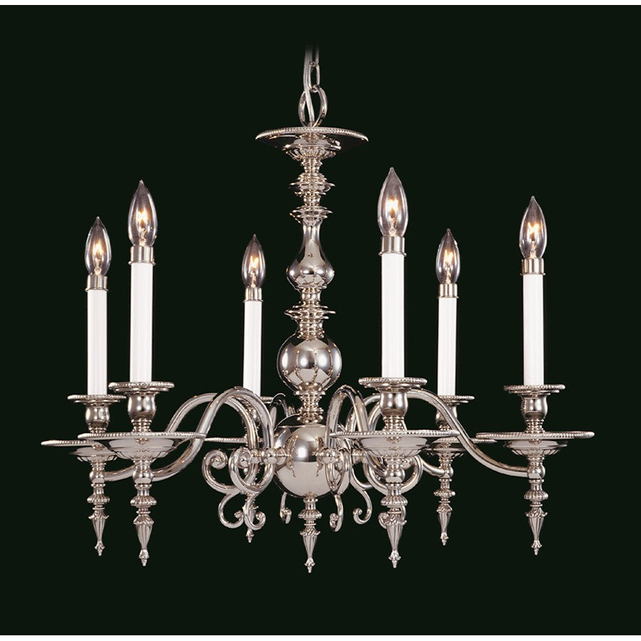 Framburg Kensington 6 Light Dining Chandelier, Brass - F-7446BR