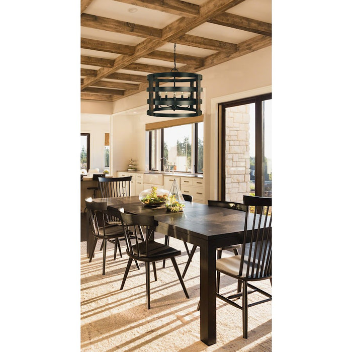 Framburg Homestead 5 Light Chandelier, Black