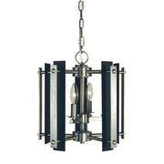 Framburg Bucolic 4 Light Dual Mount, Nickel/Black Accents - F-L1061BN-MBLACK